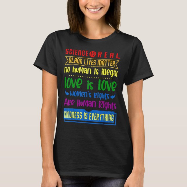 Kidness Is Everything Pride Science Real Lgbt Love T-Shirt (Front)