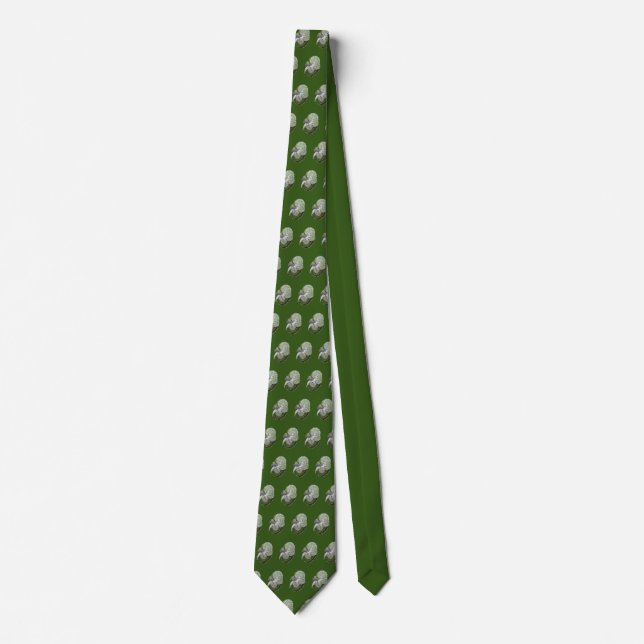 Kidney Art Green Tie (Front)