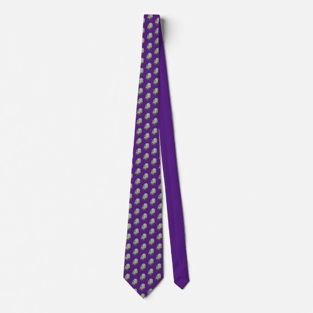 Kidney Art Purple  Tie (Front)