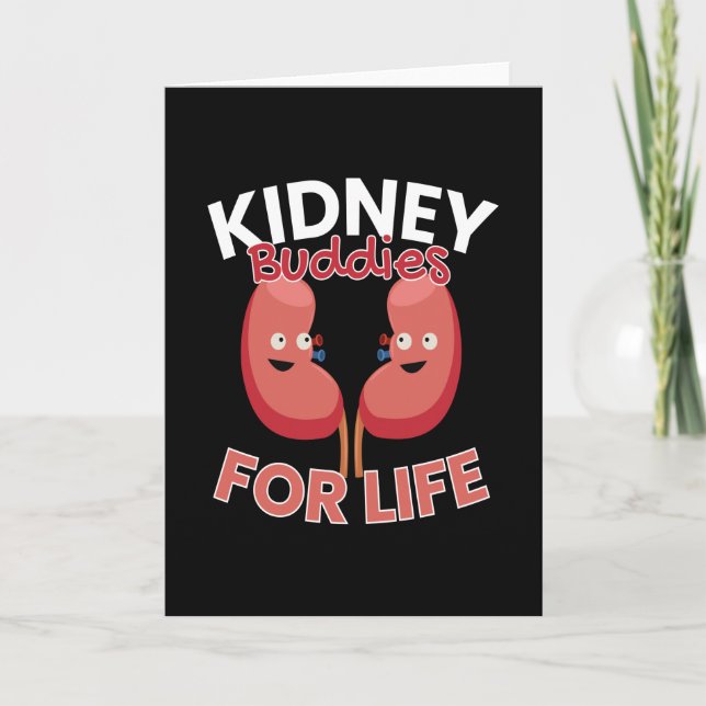 Kidney Buddies For Life Kidney Donations Card (Front)