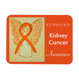Kidney Cancer Awareness Angel Custom Magnet