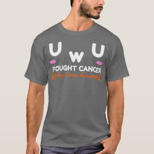 Kidney Cancer Awareness I Fought Cancer UwU Gift T-Shirt