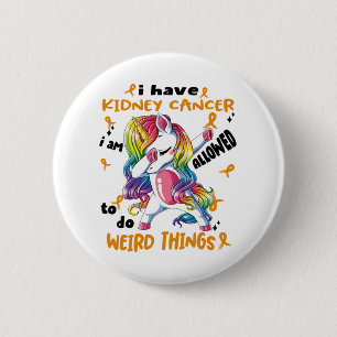 Kidney Cancer Awareness Ribbon Support Gifts 6 Cm Round Badge