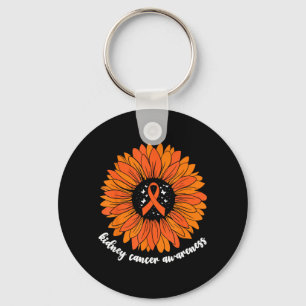 Kidney Cancer Awareness Suower For Women Kidney Key Ring