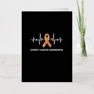 Kidney Cancer Awareness Survivor Support Warrior Foil Greeting Card