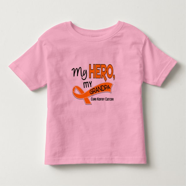 Kidney Cancer MY HERO MY GRANDPA 42 Toddler T-Shirt (Front)