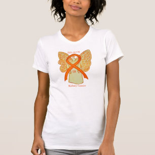 Kidney Cancer Orange Awareness Ribbon Angel Shirt