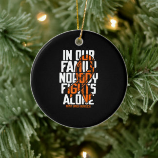 Kidney Cancer Support Family Kidney Cancer Awaren Ceramic Tree Decoration
