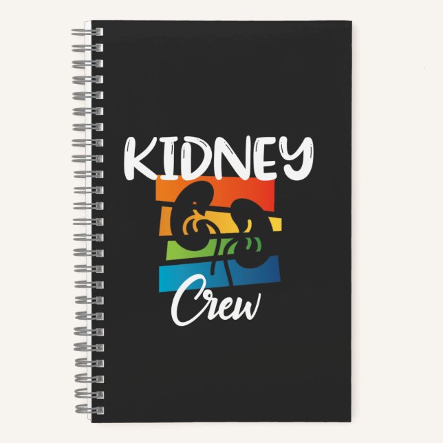 Kidney Crew Dialysis Nurse Nephrology Kidney Squad Notebook (Front)