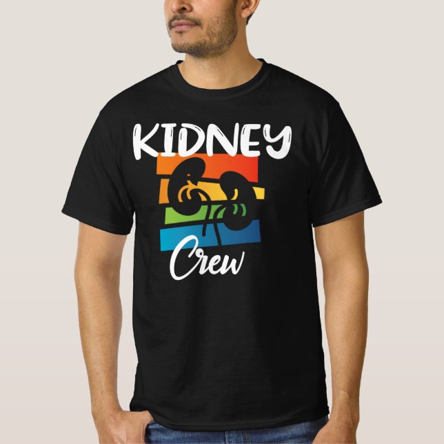 Kidney Crew Dialysis Nurse Nephrology Kidney Squad T-Shirt (Front)