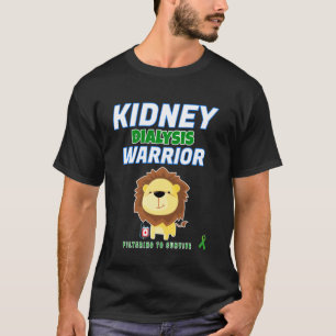 Kidney Dialysis Warrior Hemodialysis Patient Anima T-Shirt