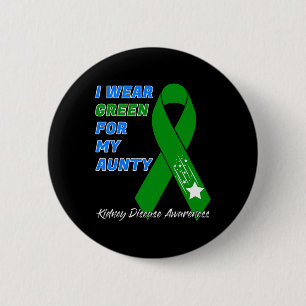 Kidney Disease Awareness Dialysis Transplant Donor 6 Cm Round Badge