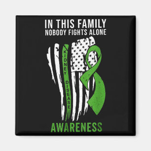 Kidney disease awareness flag kidney disease magnet