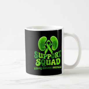 Kidney disease awareness green ribbon groovy coffee mug