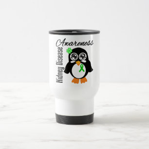 Kidney Disease Awareness Penguin Travel Mug
