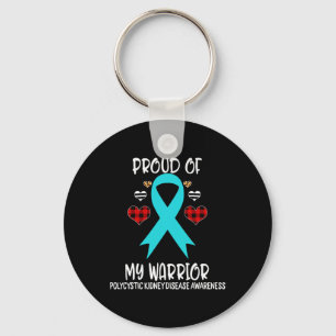 Kidney Disease Awareness Proud Of My Warrior  Key Ring