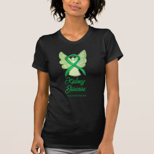 Kidney Disease Awareness Ribbon Angel Art Shirt