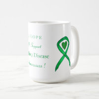 Kidney Disease Awareness Ribbon Art Coffee Cup