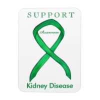 Kidney Disease Awareness Ribbon Art Magnet Gifts