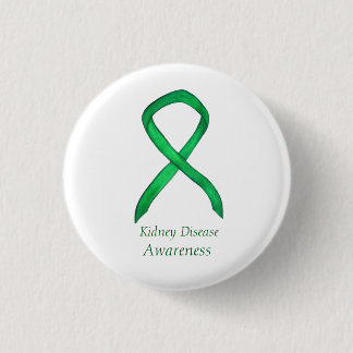 Kidney Disease Awareness Ribbon Custom Art Pin