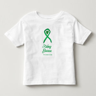 Kidney Disease Awareness Ribbon Heart Art T-Shirt