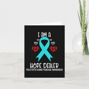 Kidney Disease Awareness Ribbon I Am A Hope Deale  Card