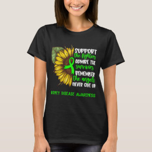 Kidney Disease Awareness Ribbon Support Gifts T-Shirt