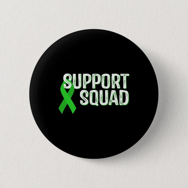 Kidney Disease Awareness Support Squad  6 Cm Round Badge (Front)