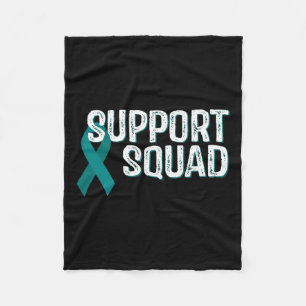 Kidney Disease Awareness Support Squad  Fleece Blanket