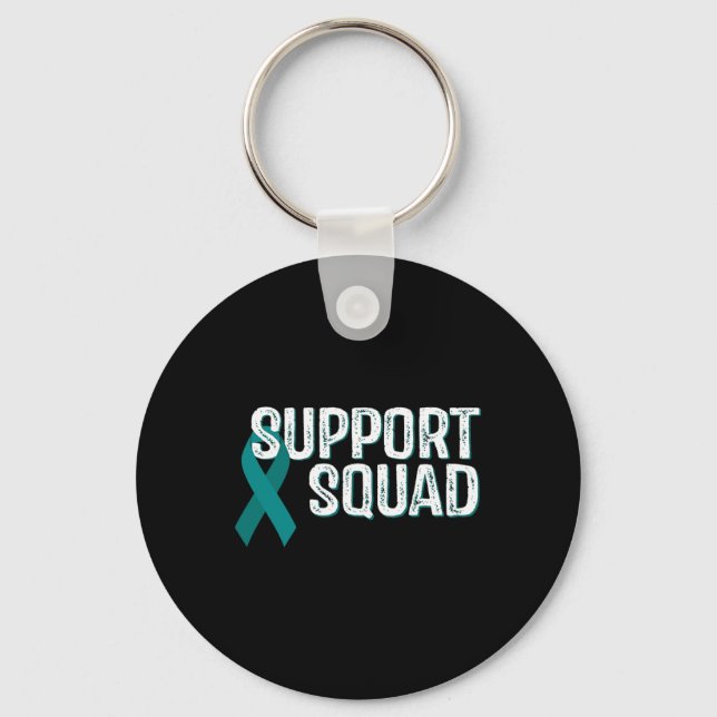 Kidney Disease Awareness Support Squad  Key Ring (Front)