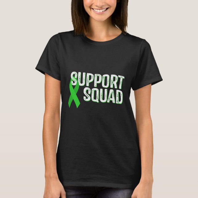 Kidney Disease Awareness Support Squad  T-Shirt (Front)