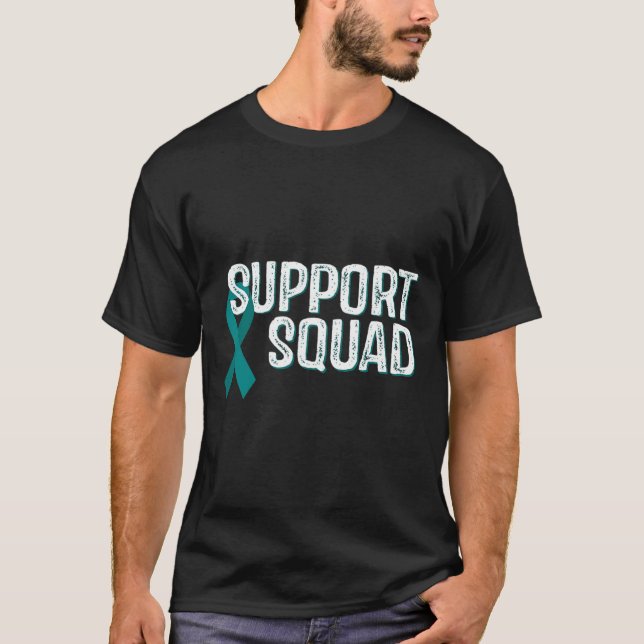 Kidney Disease Awareness Support Squad  T-Shirt (Front)