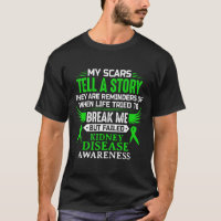 Kidney Disease Awareness Survivor Green Ribbon Men