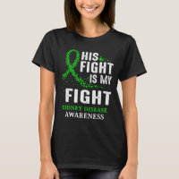 Kidney Disease Awareness Survivor Green Ribbon Men