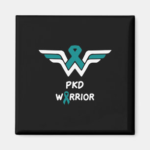 Kidney Disease Awareness Warrior Teal Ribbon 1  Magnet