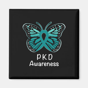 Kidney Disease Awareness Warrior Teal Ribbon Magnet