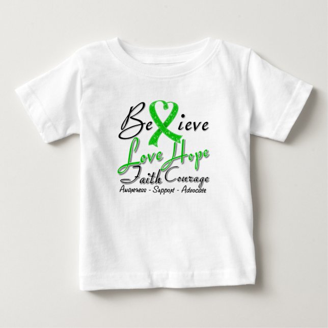 Kidney Disease Believe Heart Collage Baby T-Shirt (Front)