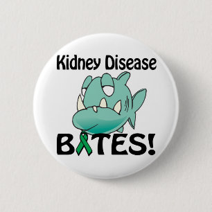 Kidney Disease BITES 6 Cm Round Badge