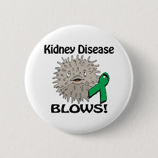 Kidney Disease Blows Awareness Design 6 Cm Round Badge