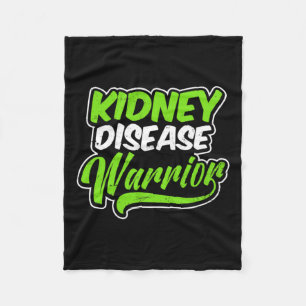 Kidney Disease Design Warrior Gift 1  Fleece Blanket