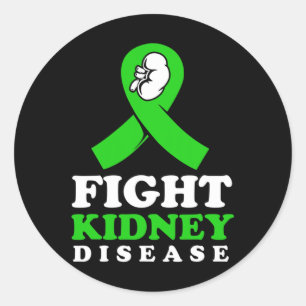Kidney Disease Fighter  Classic Round Sticker