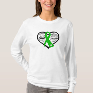 Kidney Disease Heart Ribbon Collage T-Shirt