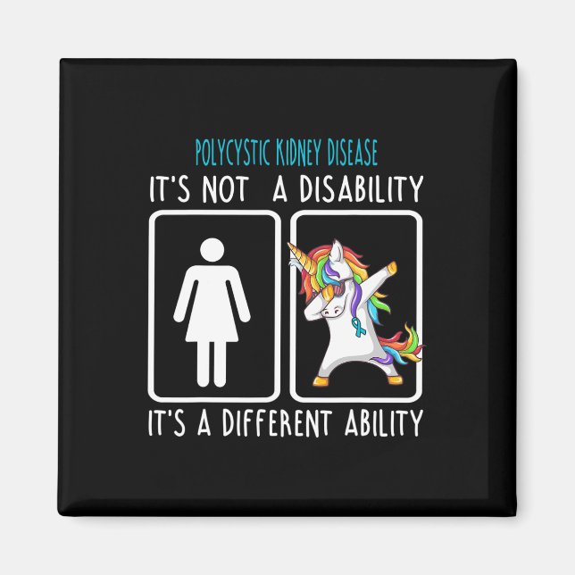 Kidney Disease It's Not A Disability  Magnet (Front)