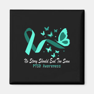 Kidney Disease Ptsd Awareness Butterflies Support Magnet