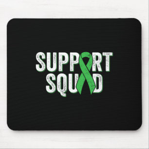 Kidney Disease Support Squad - Green Awareness Rib Mouse Pad