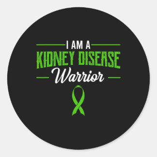 Kidney Disease Warrior Dialysis Nephritis Organ Do Classic Round Sticker