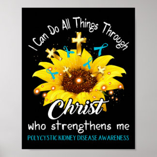 Kidney Disease Warrior I Can Do All  Poster
