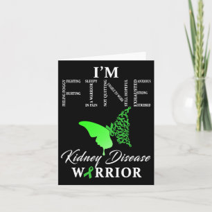 Kidney Disease Warrior I'm Fine 1 Card