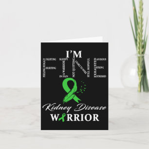 Kidney Disease Warrior I'm Fine  Card