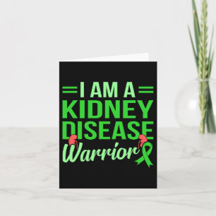 Kidney Disease Warrior Organ Donation Awareness Gr Card